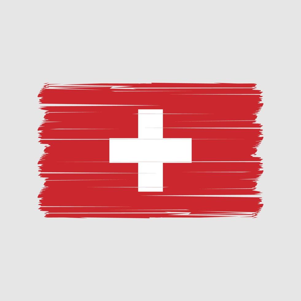 vecteur de drapeau suisse. vecteur de drapeau national