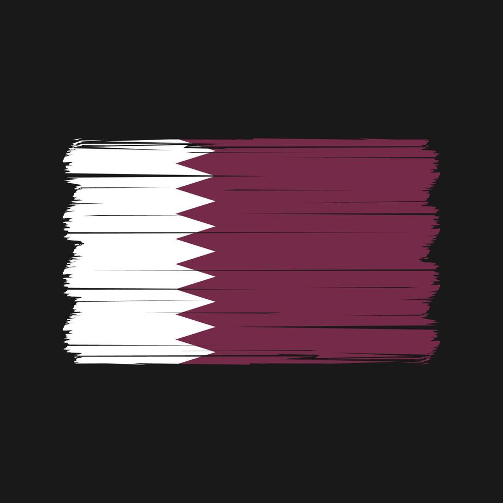 vecteur de drapeau qatar. vecteur de drapeau national