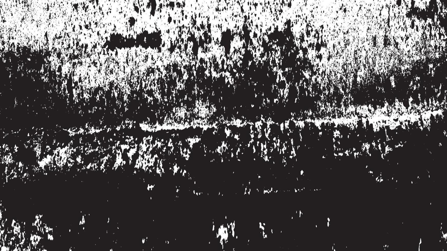 superposition de saleté en détresse de vecteur, texture grunge rétro en détresse, fond grunge noir et blanc. texture des éclats, des fissures, des rayures, des éraflures, de la poussière, de la saleté. ancien modèle vectoriel vintage.