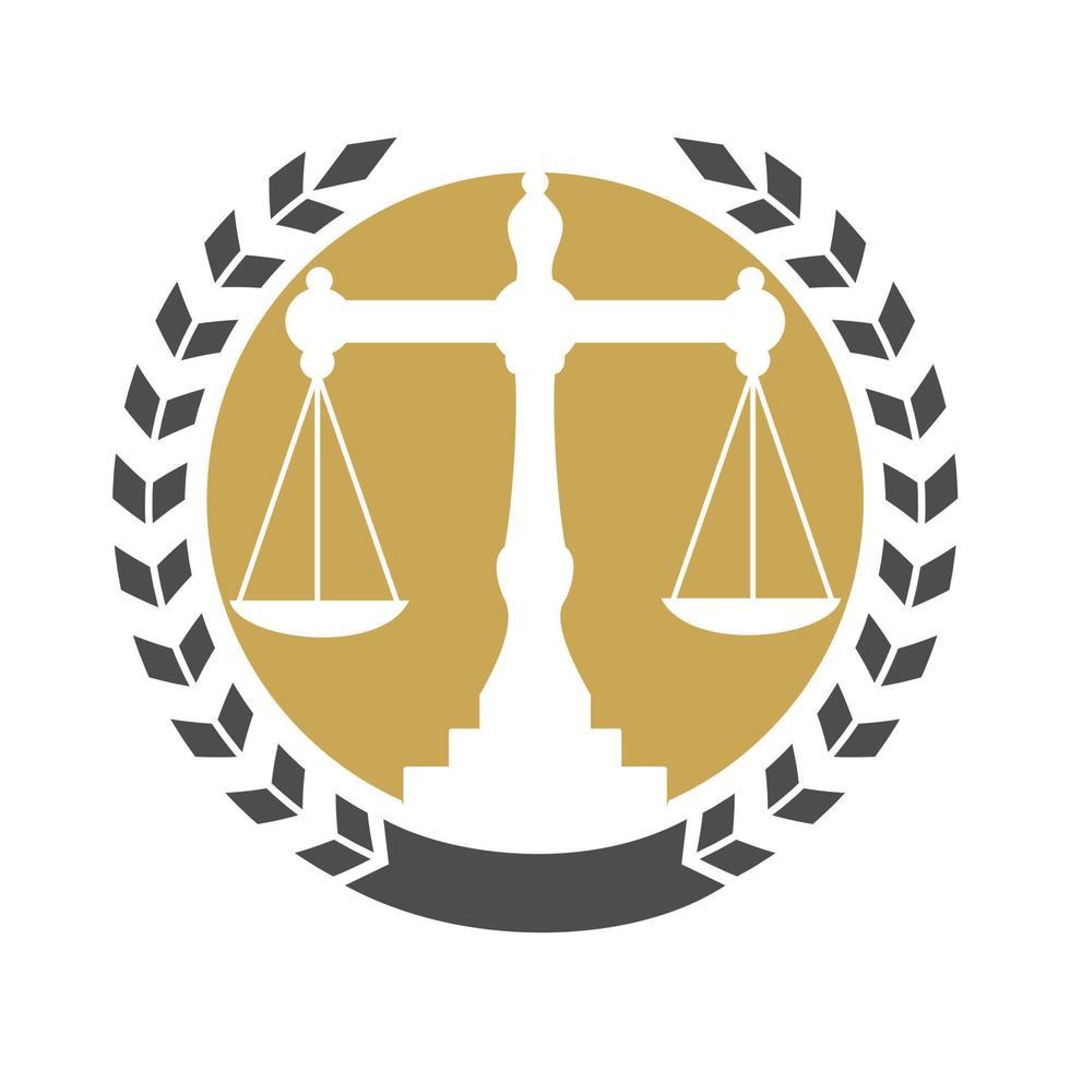 équilibre juridique et création de logo monogramme avocat. création de logo d'équilibre liée à l'avocat, au cabinet d'avocats ou aux avocats. vecteur