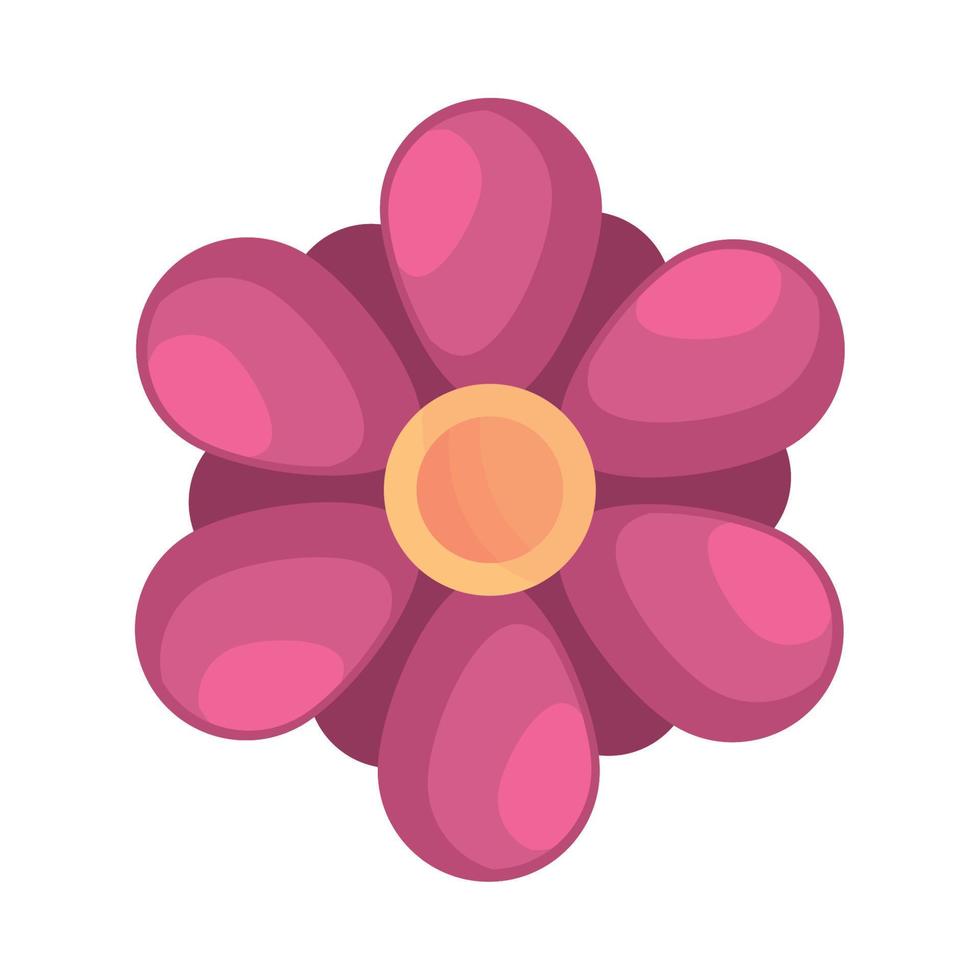 icône de dessin animé de fleur vecteur