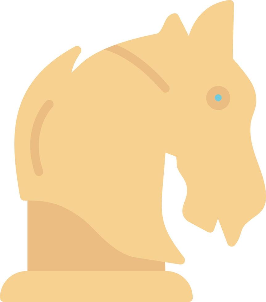 icône plate cheval de Troie vecteur