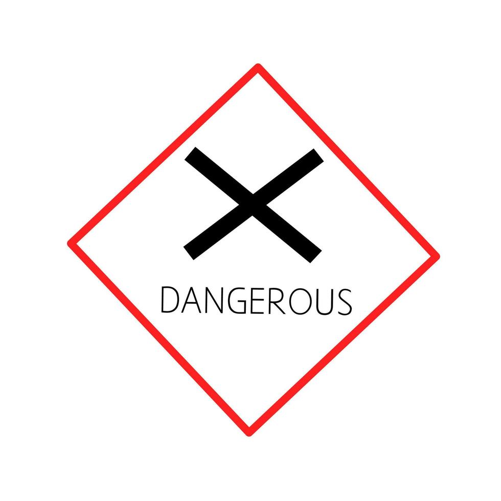 signe de danger icône illustration vectorielle vecteur