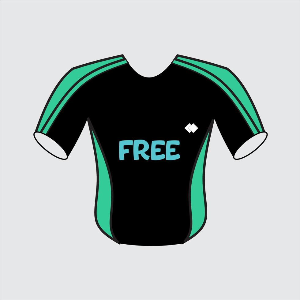 conception simple de t-shirt gratuit vecteur