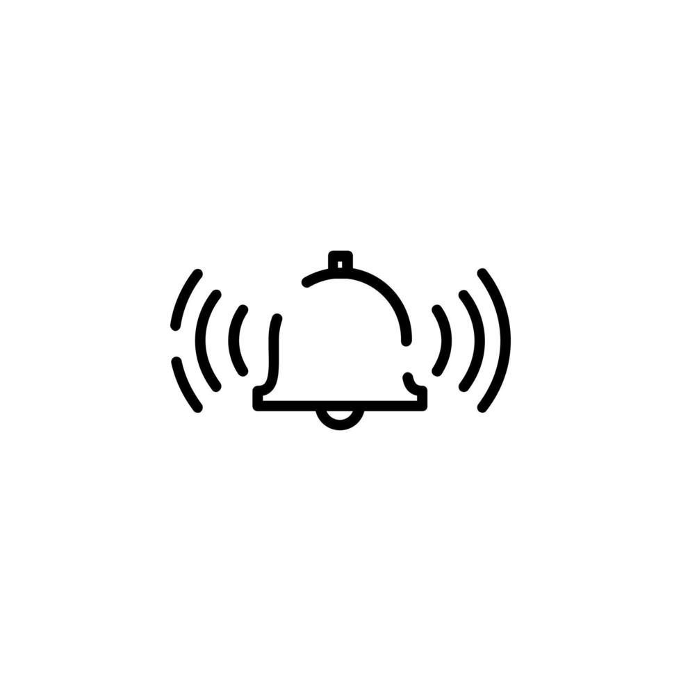 alarme, modèle de logo d'illustration vectorielle d'icône de ligne pointillée de minuterie. adapté à de nombreuses fins. vecteur