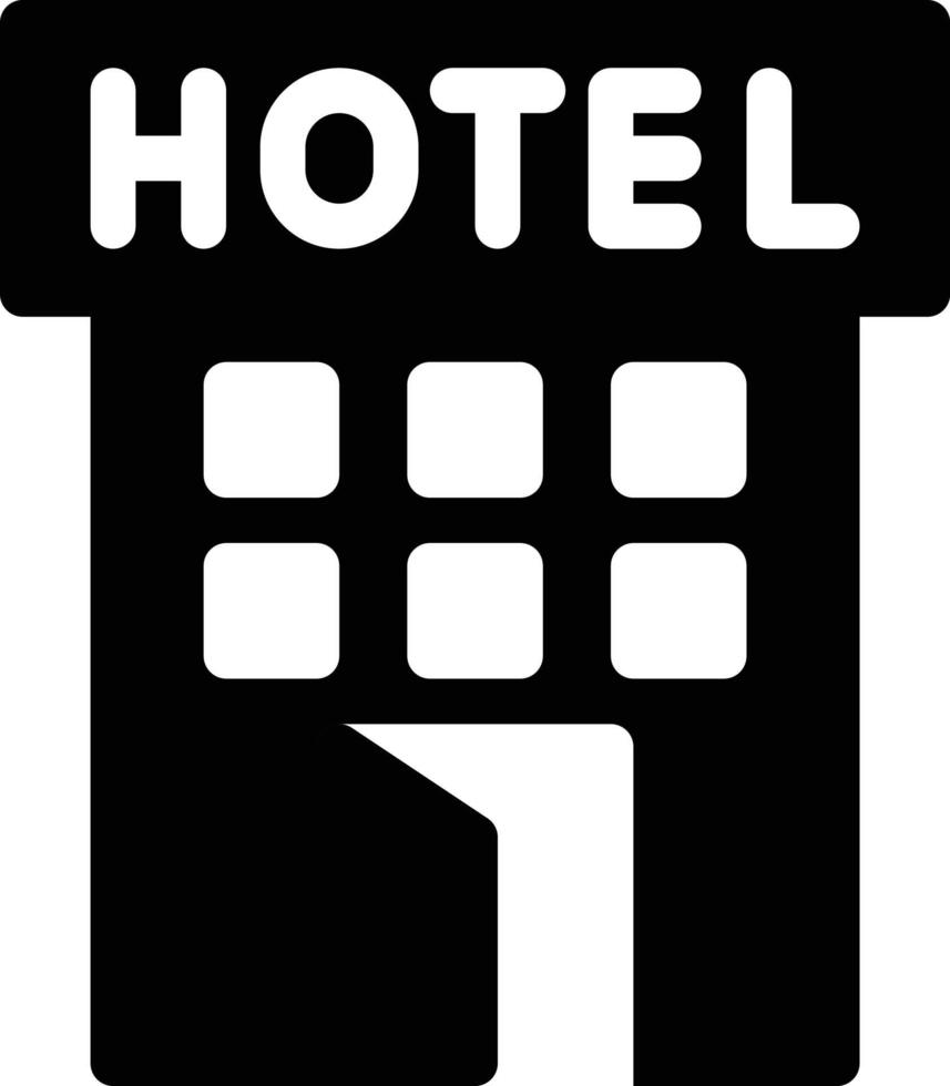 illustration vectorielle de l'hôtel sur un background.symboles de qualité premium.icônes vectorielles pour le concept et la conception graphique. vecteur