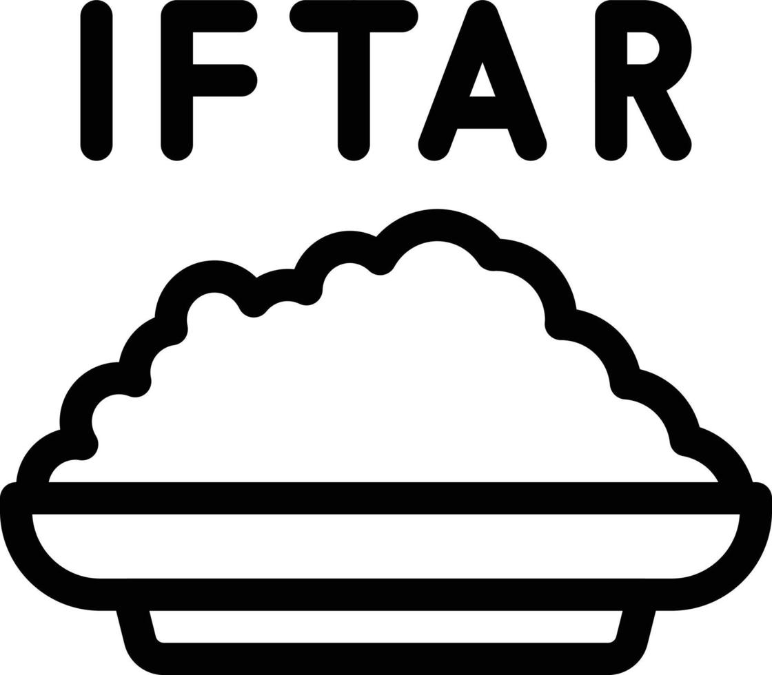 illustration vectorielle iftar sur fond.symboles de qualité premium.icônes vectorielles pour le concept et la conception graphique. vecteur