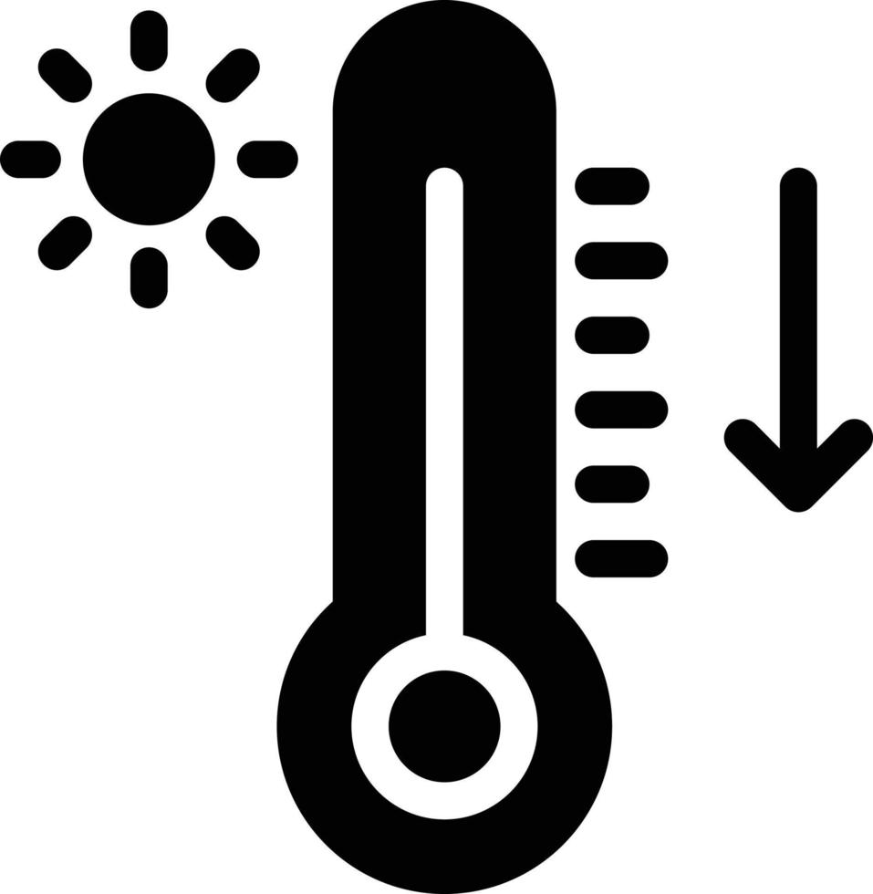 illustration vectorielle de température sur un fond. symboles de qualité premium. icônes vectorielles pour le concept et la conception graphique. vecteur