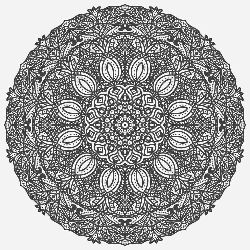 fond de conception de luxe mandala ornemental vecteur