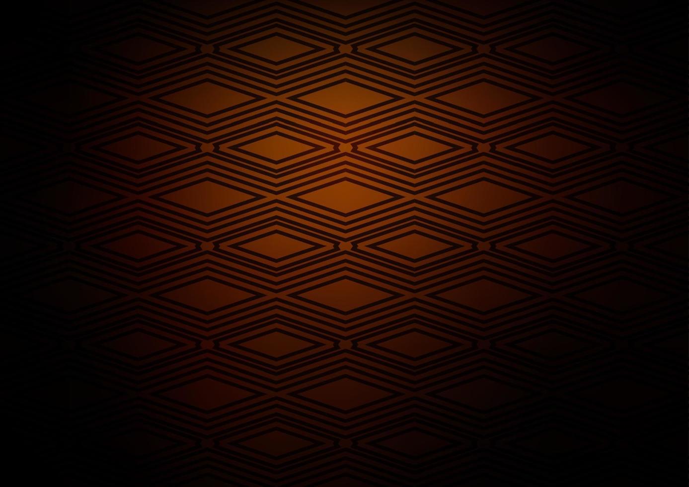 mise en page vectorielle jaune foncé, orange avec lignes, rectangle. vecteur