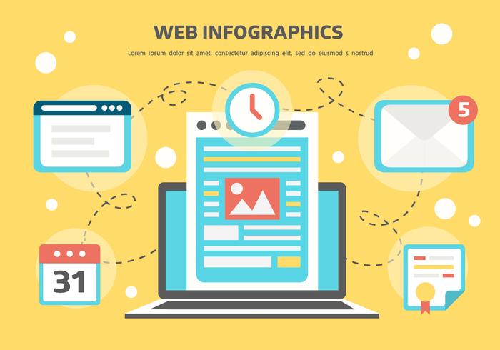 Infographie gratuit sur le Web vecteur