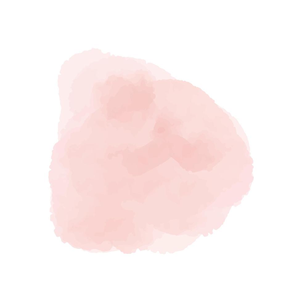 vecteur blush rose aquarelle taches peinture stropke. aquarelle rose abstraite peinte à la main sur papier.