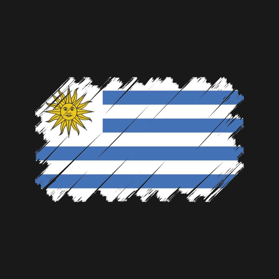 vecteur de drapeau de l'uruguay. drapeau national