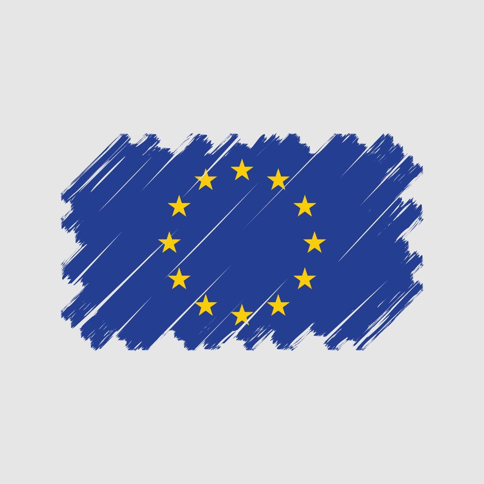 vecteur de drapeau européen. drapeau national