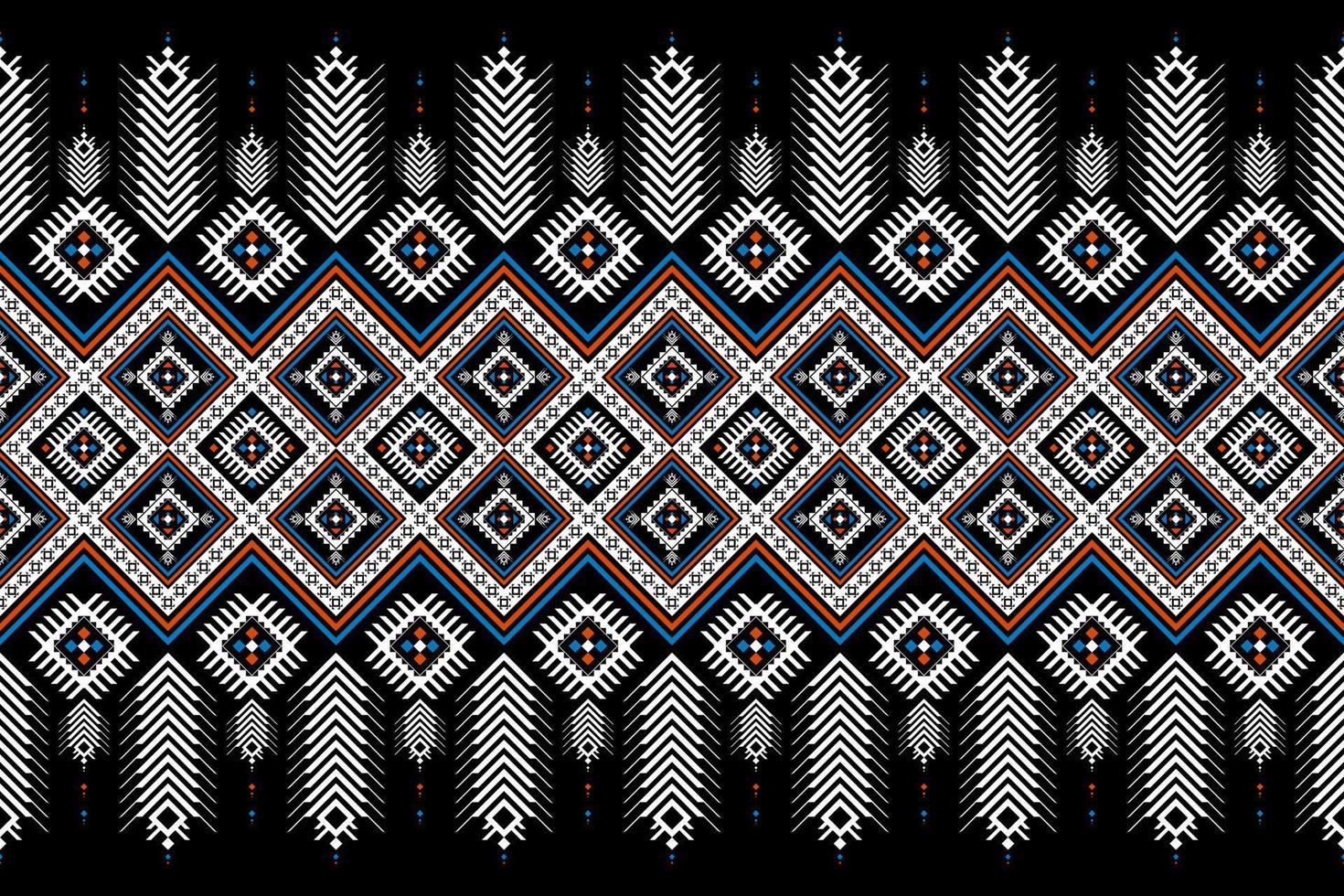 bel art de motif aztèque. motif géométrique sans couture ethnique en tribal. vecteur