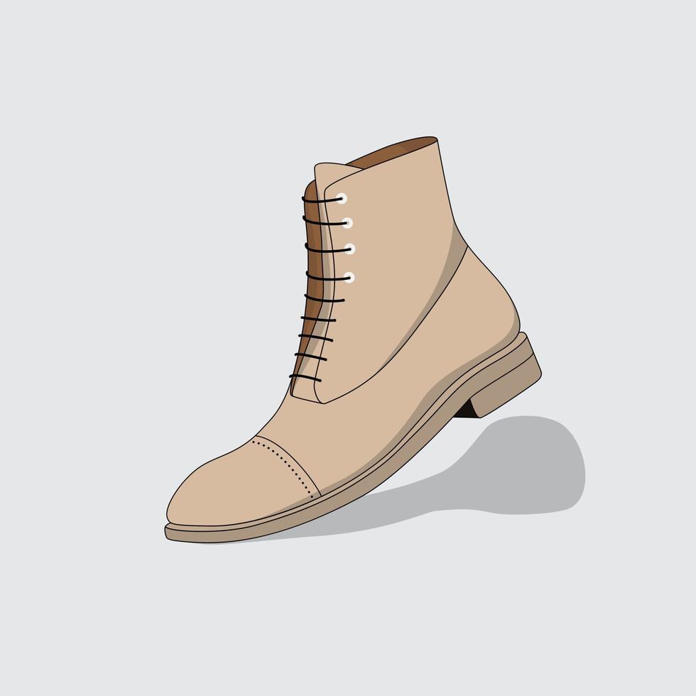 illustration de dessin animé de chaussures de marche pour la conception de matériel publicitaire vecteur