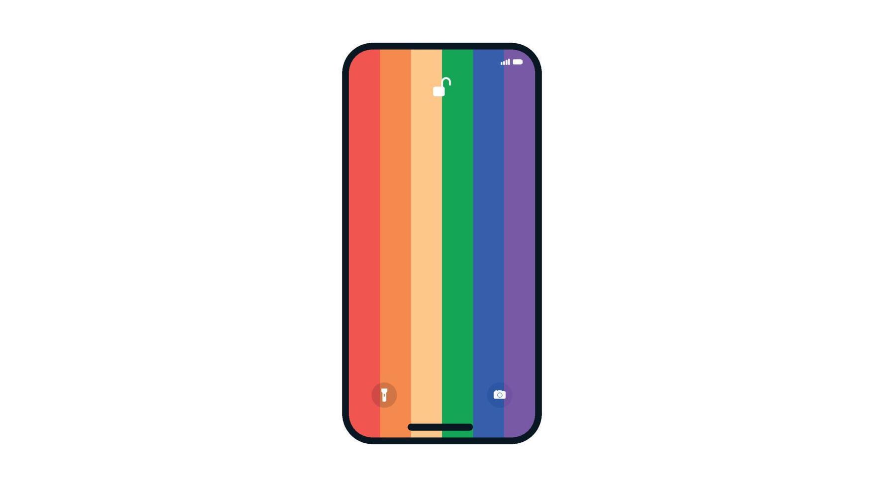 couleurs du drapeau de la communauté lgbt et illustration vectorielle plane de l'amour transgenre. vecteur