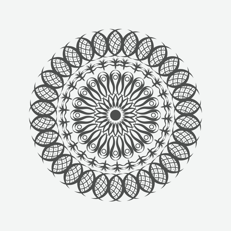 mandala. éléments décoratifs d'époque. motif oriental, illustration vectorielle. islam, arabe, indien, turc, pakistan, chinois, motifs ottomans vecteur