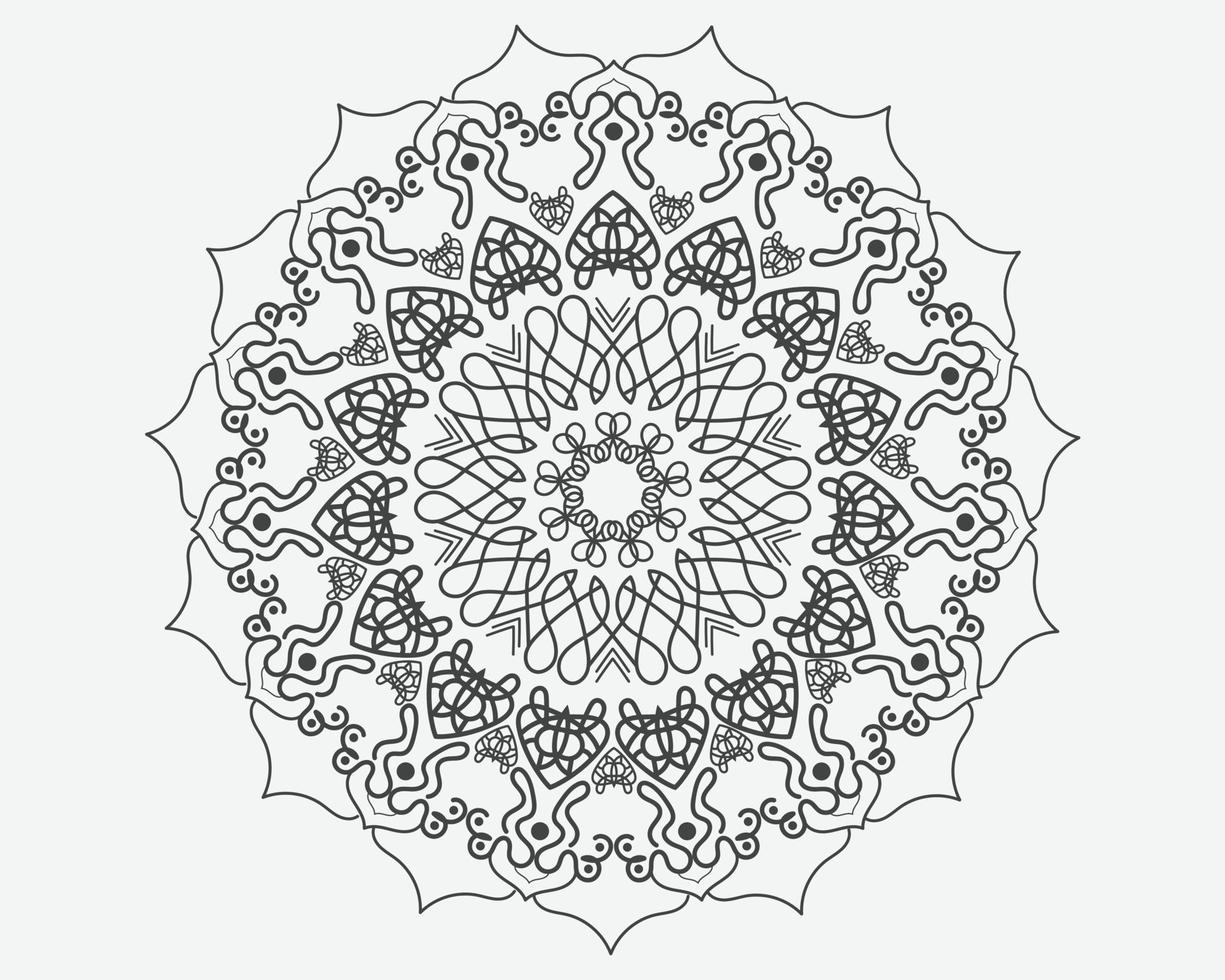 mandala. éléments décoratifs d'époque. motif oriental, illustration vectorielle. islam, arabe, indien, turc, pakistan, chinois, motifs ottomans vecteur