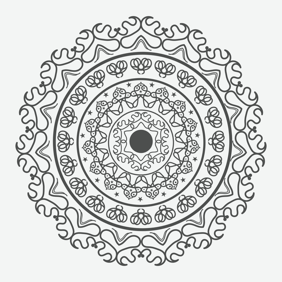 mandala. éléments décoratifs d'époque. motif oriental, illustration vectorielle. islam, arabe, indien, turc, pakistan, chinois, motifs ottomans vecteur
