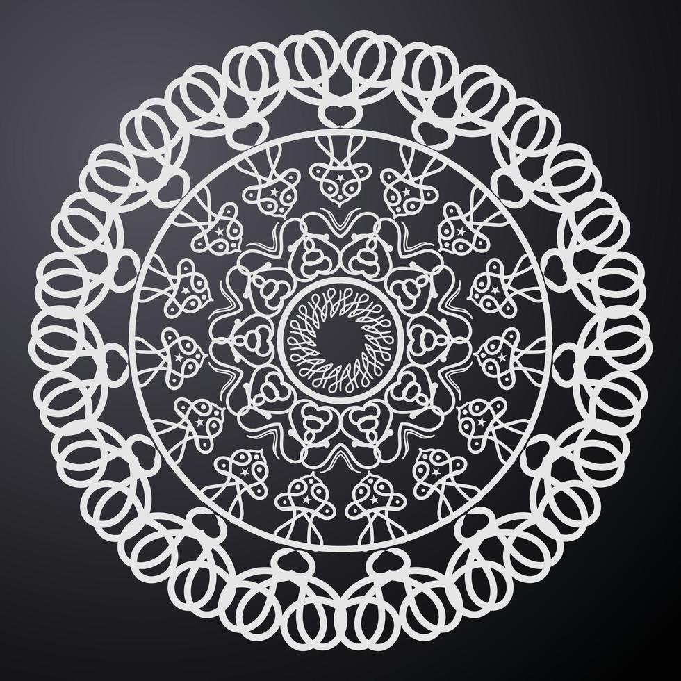 mandala. éléments décoratifs d'époque. motif oriental, illustration vectorielle. islam, arabe, indien, turc, pakistan, chinois, motifs ottomans vecteur