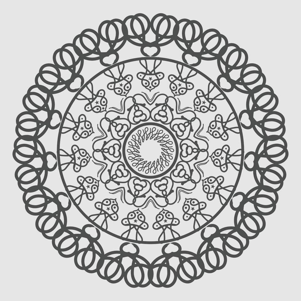 mandala. éléments décoratifs d'époque. motif oriental, illustration vectorielle. islam, arabe, indien, turc, pakistan, chinois, motifs ottomans vecteur