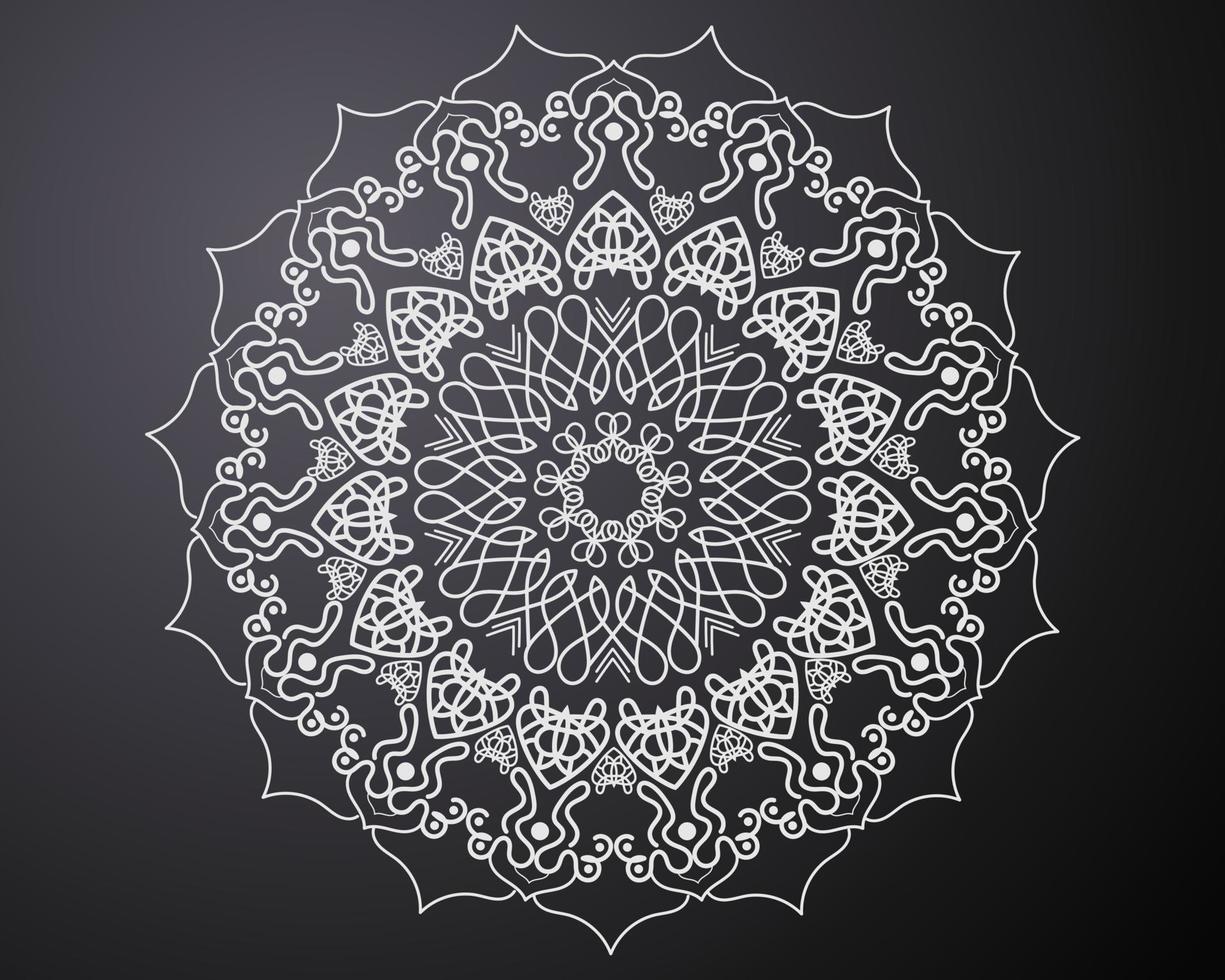 mandala. éléments décoratifs d'époque. motif oriental, illustration vectorielle. islam, arabe, indien, turc, pakistan, chinois, motifs ottomans vecteur