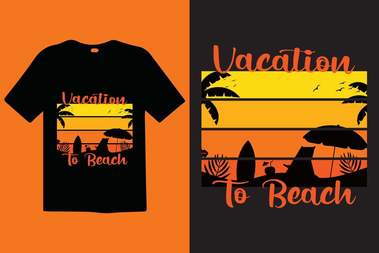 vacances à la plage citations de lettrage de typographie. conception de t-shirts. mots inspirants et motivants prêts à imprimer. t-shirt élégant et impression de design tendance de vêtements, illustration vectorielle. vecteur