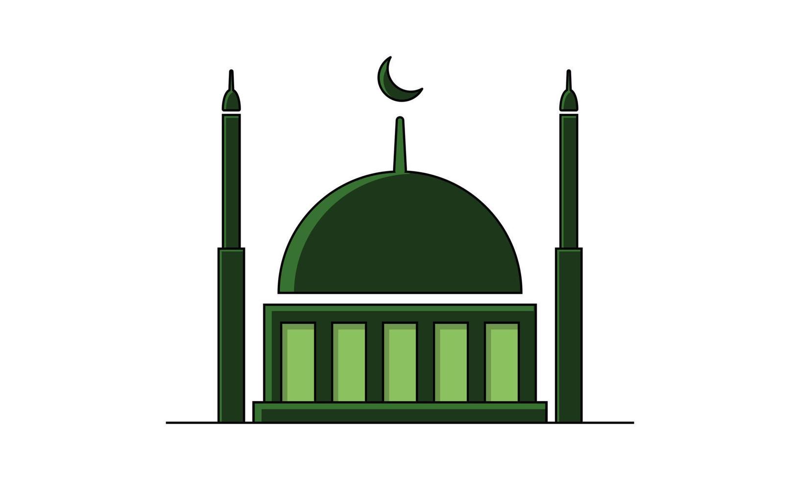 célébration du ramadan kareem mosquée palais conception d'illustration vectorielle, icône vecteur