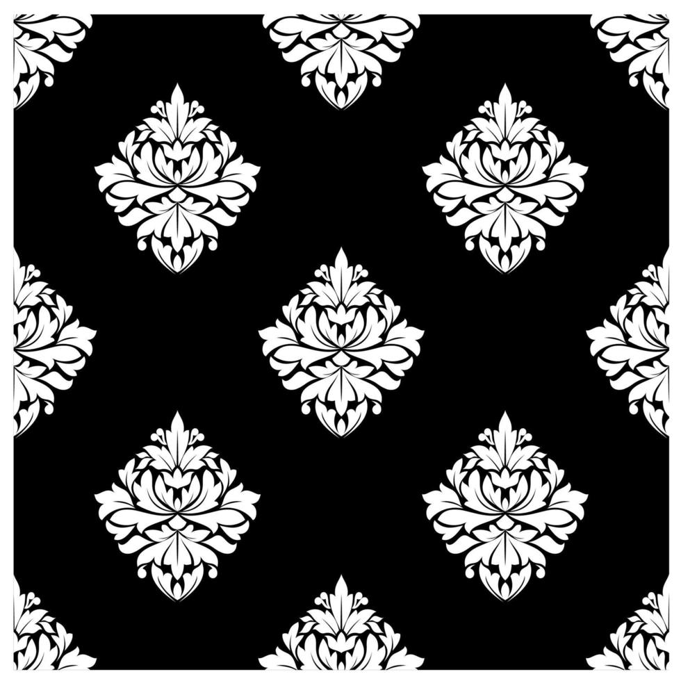 motif floral arabesque sans soudure vecteur