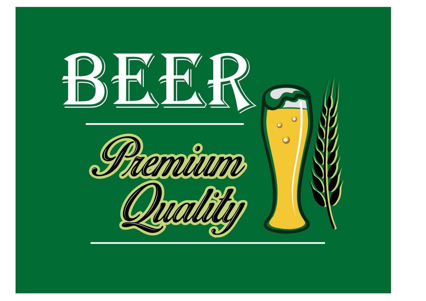 emblème de la bière et de la brasserie vecteur
