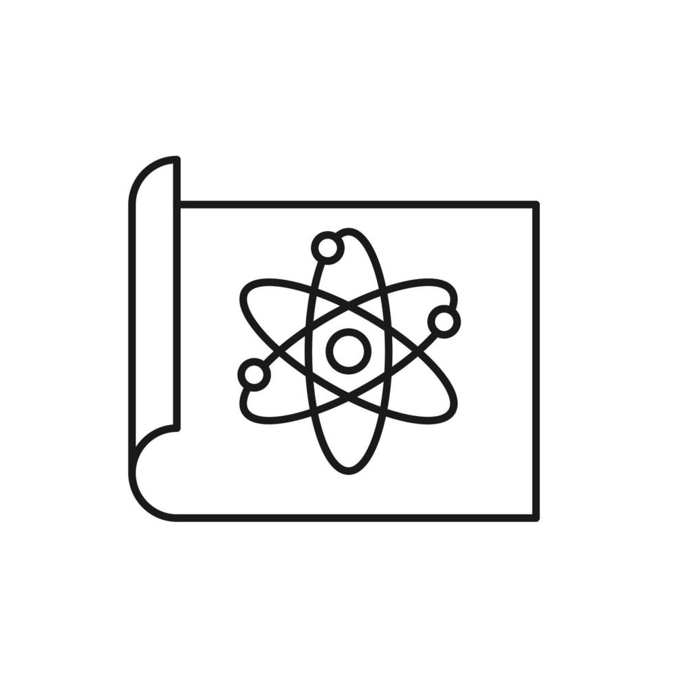 symbole de contour vectoriel adapté aux pages Internet, sites, magasins, magasins, réseaux sociaux. trait modifiable. icône de la ligne du composé chimique ou de la molécule