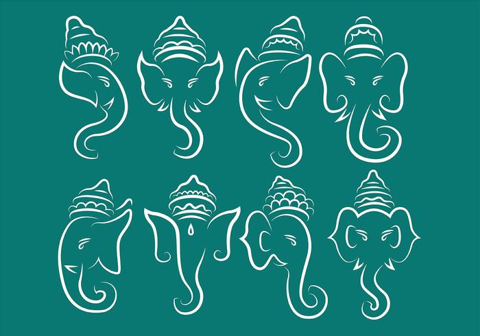 Logos Ganesh vecteur