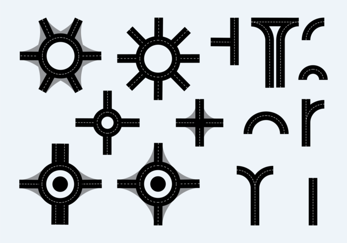 Roundabout et Road Element Vector