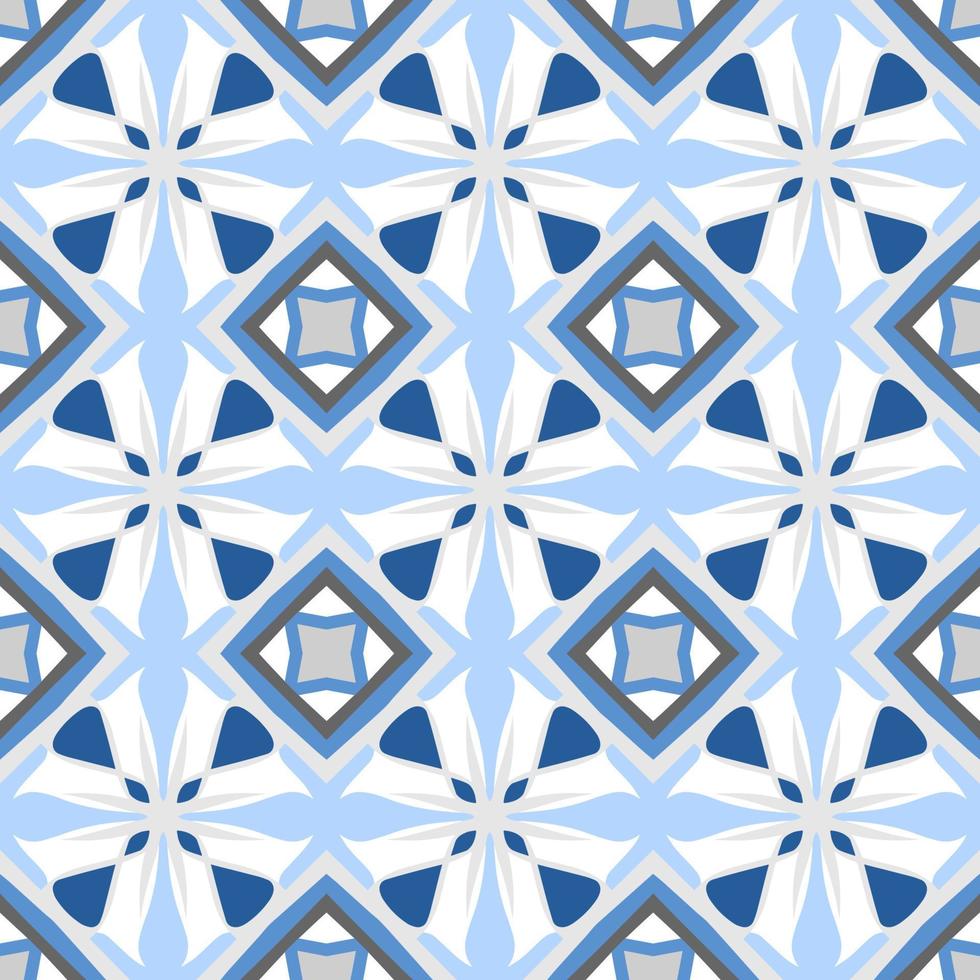 conception de motif en zigzag chevron ton bleu avec style aztèque. motif chevron sans soudure. illustration vectorielle. vecteur