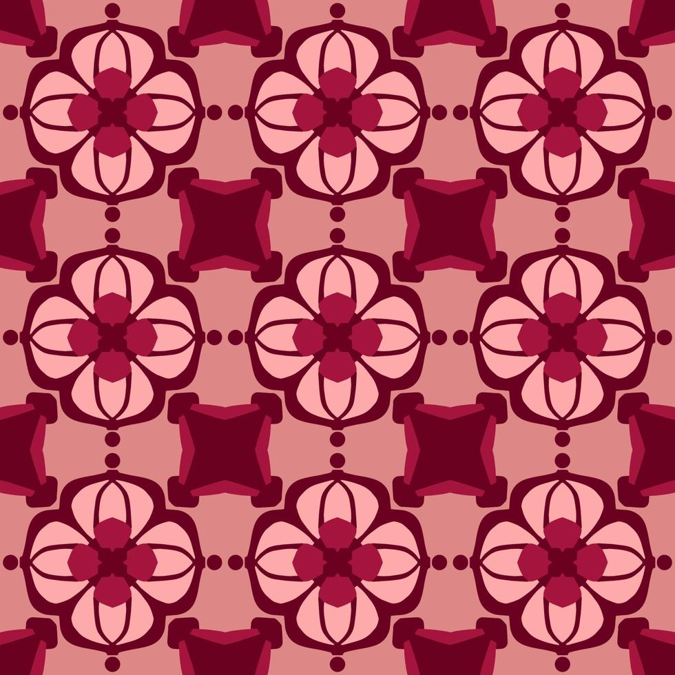 motif géométrique sans couture avec forme tribale. motif coloré conçu en style ikat, aztèque, marocain, islamique, arabe de luxe. idéal pour les vêtements en tissu, la céramique, le papier peint. illustration vectorielle. vecteur