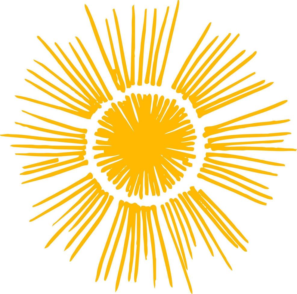 icône du soleil. illustration vectorielle de soleils, soleil de ligne d'été vecteur
