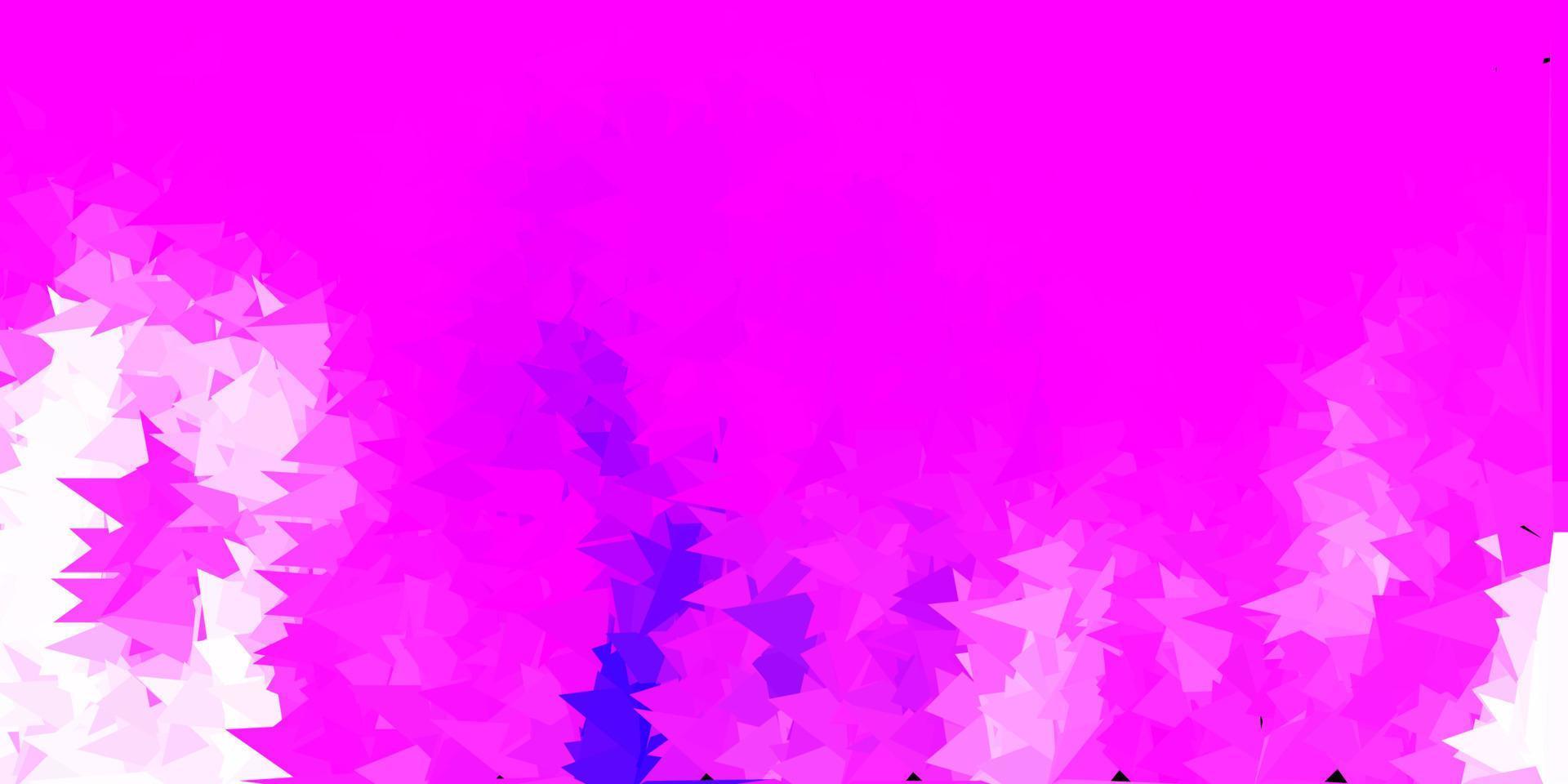 motif de triangle abstrait vecteur violet clair.