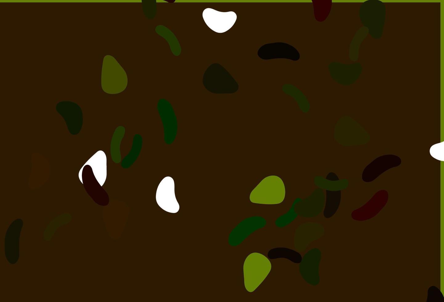 texture vectorielle vert clair et jaune avec des formes aléatoires. vecteur