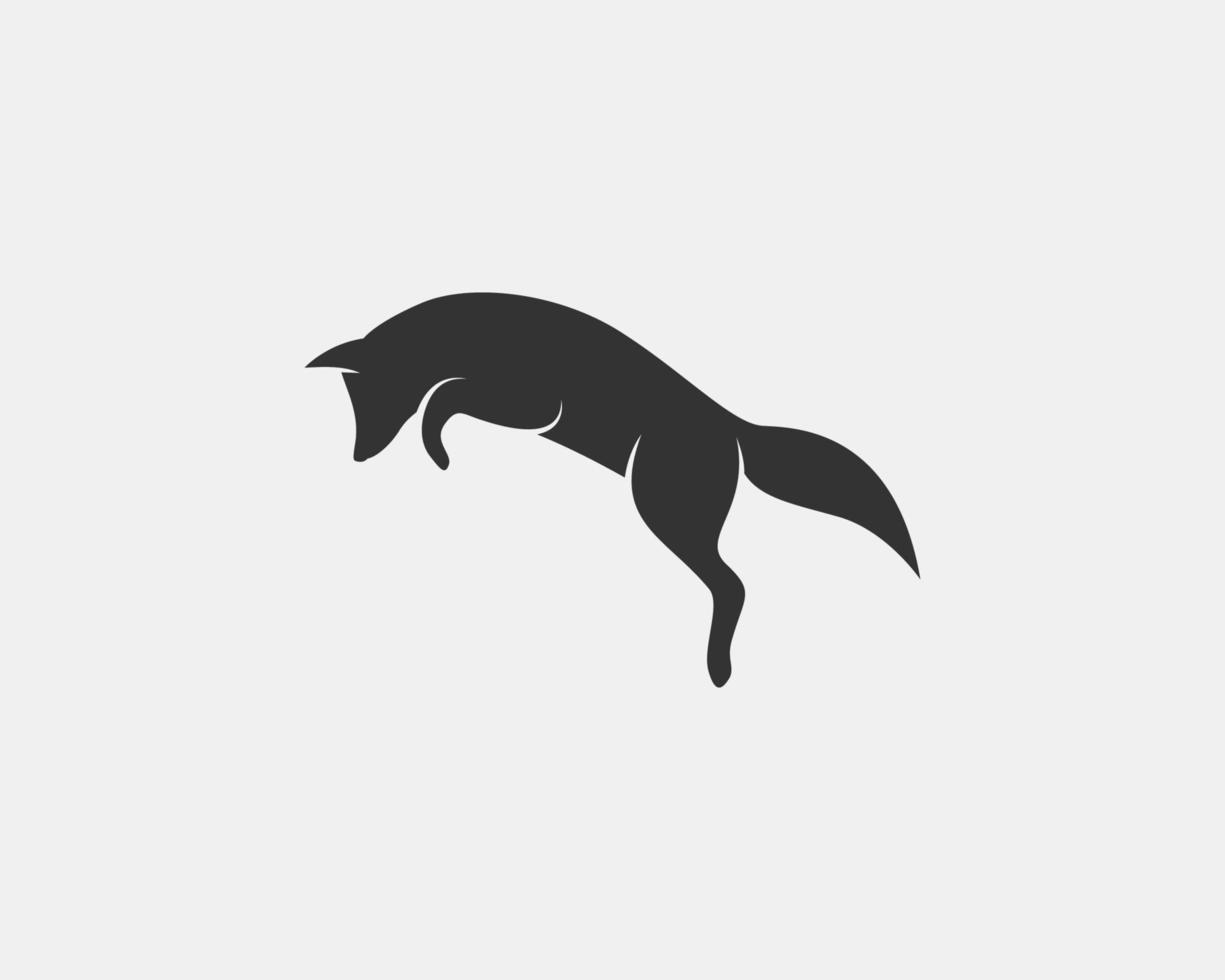 silhouette vecteur de renard