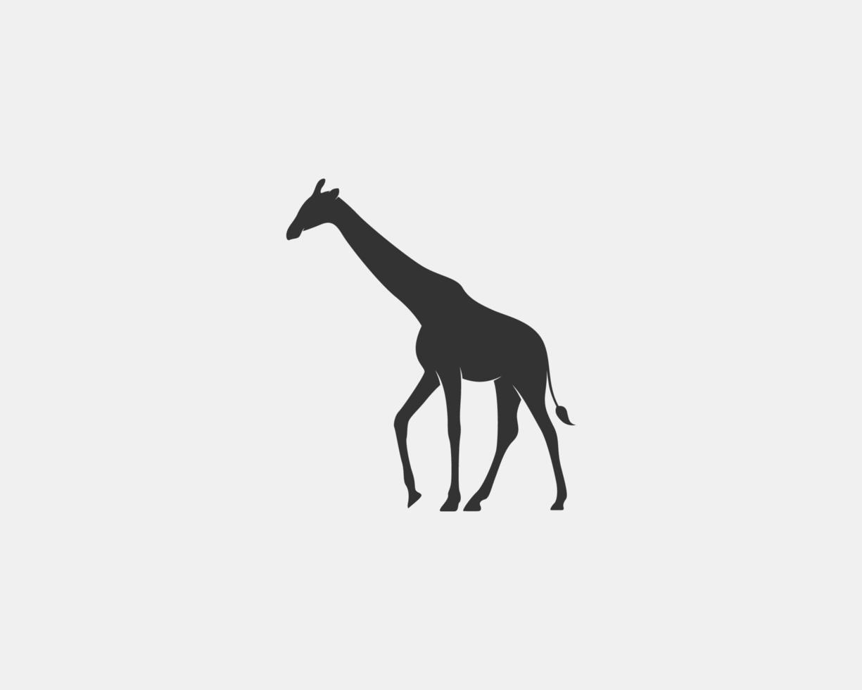 silhouette vecteur girafe