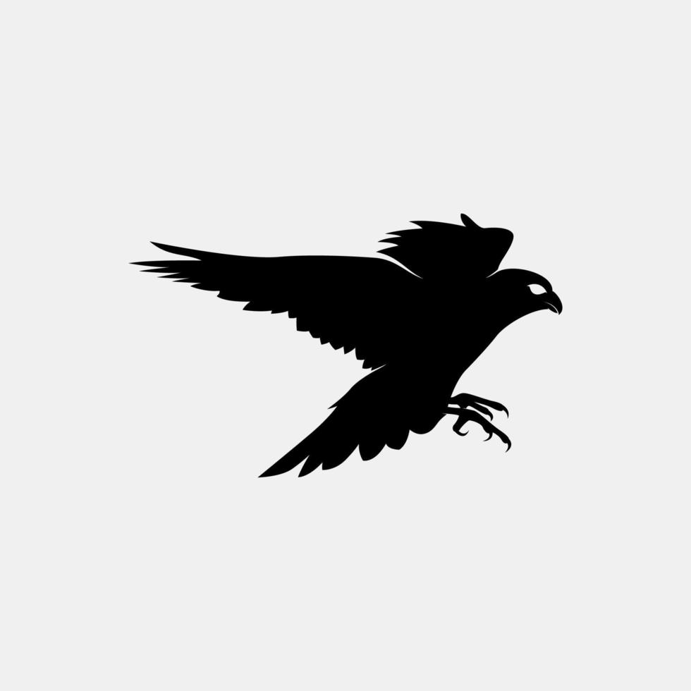 silhouette vecteur de faucon