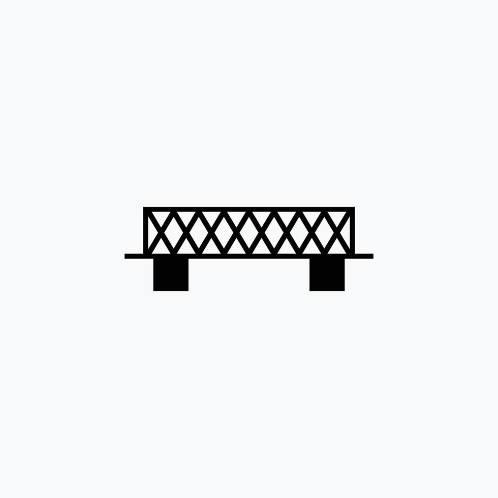 icône de conception de structure de pont vecteur