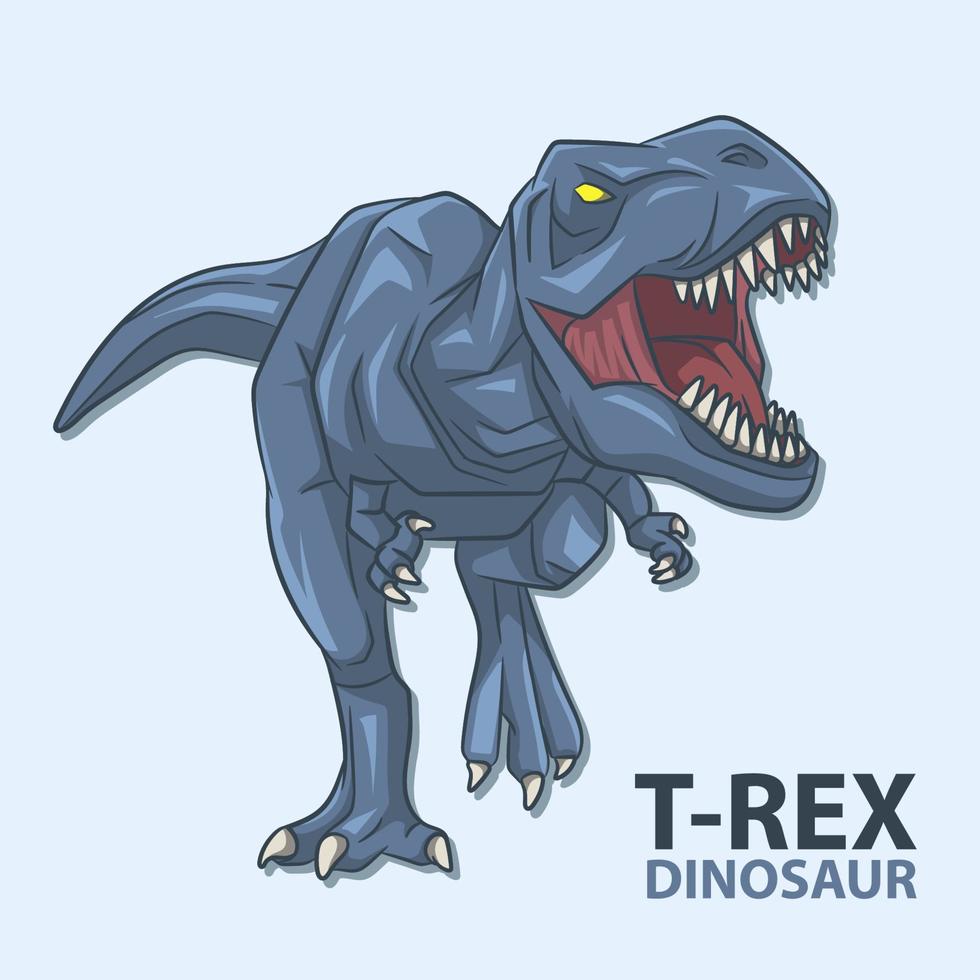illustration vectorielle de t-rex vecteur