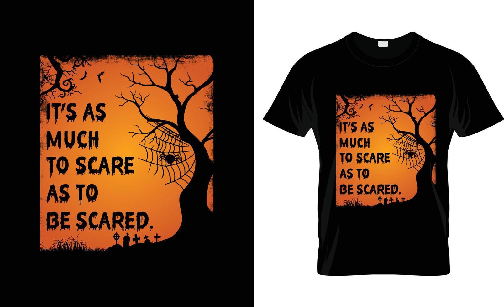 conception de t-shirt d'halloween, slogan de t-shirt d'halloween et conception de vêtements, typographie d'halloween, image vectorielle d'halloween, illustration d'halloween vecteur