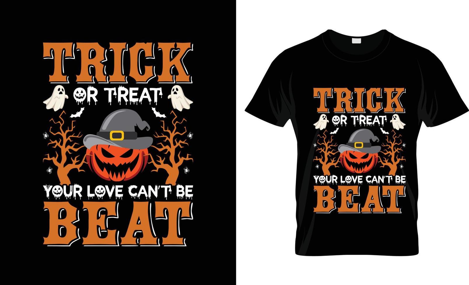 conception de t-shirt d'halloween, slogan de t-shirt d'halloween et conception de vêtements, typographie d'halloween, image vectorielle d'halloween, illustration d'halloween vecteur