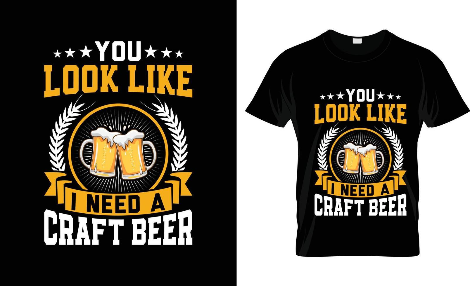 slogan de t-shirt de bière artisanale et conception de vêtements, typographie de bière artisanale, vecteur de bière artisanale, illustration de bière artisanale