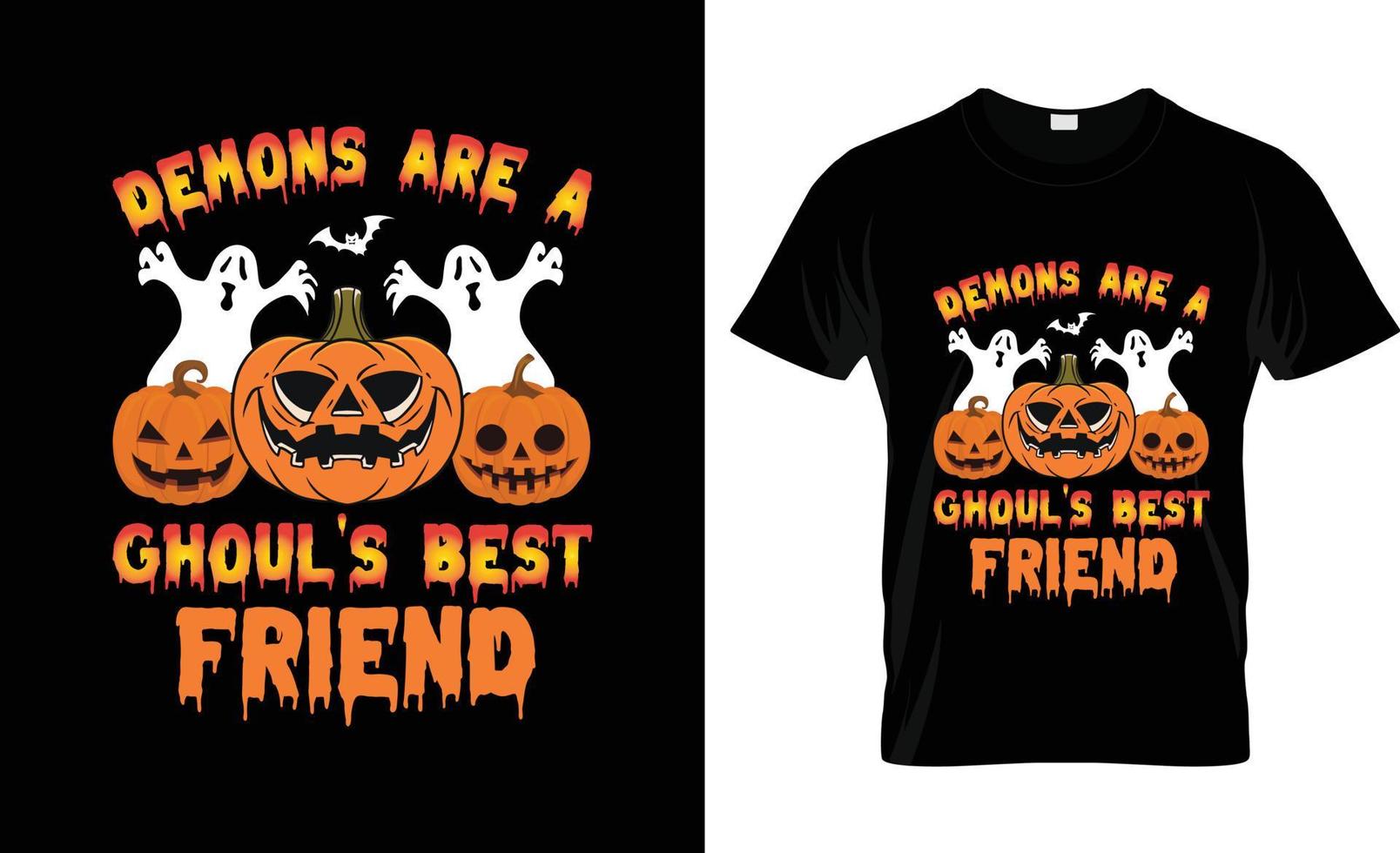 conception de t-shirt d'halloween, slogan de t-shirt d'halloween et conception de vêtements, typographie d'halloween, image vectorielle d'halloween, illustration d'halloween vecteur