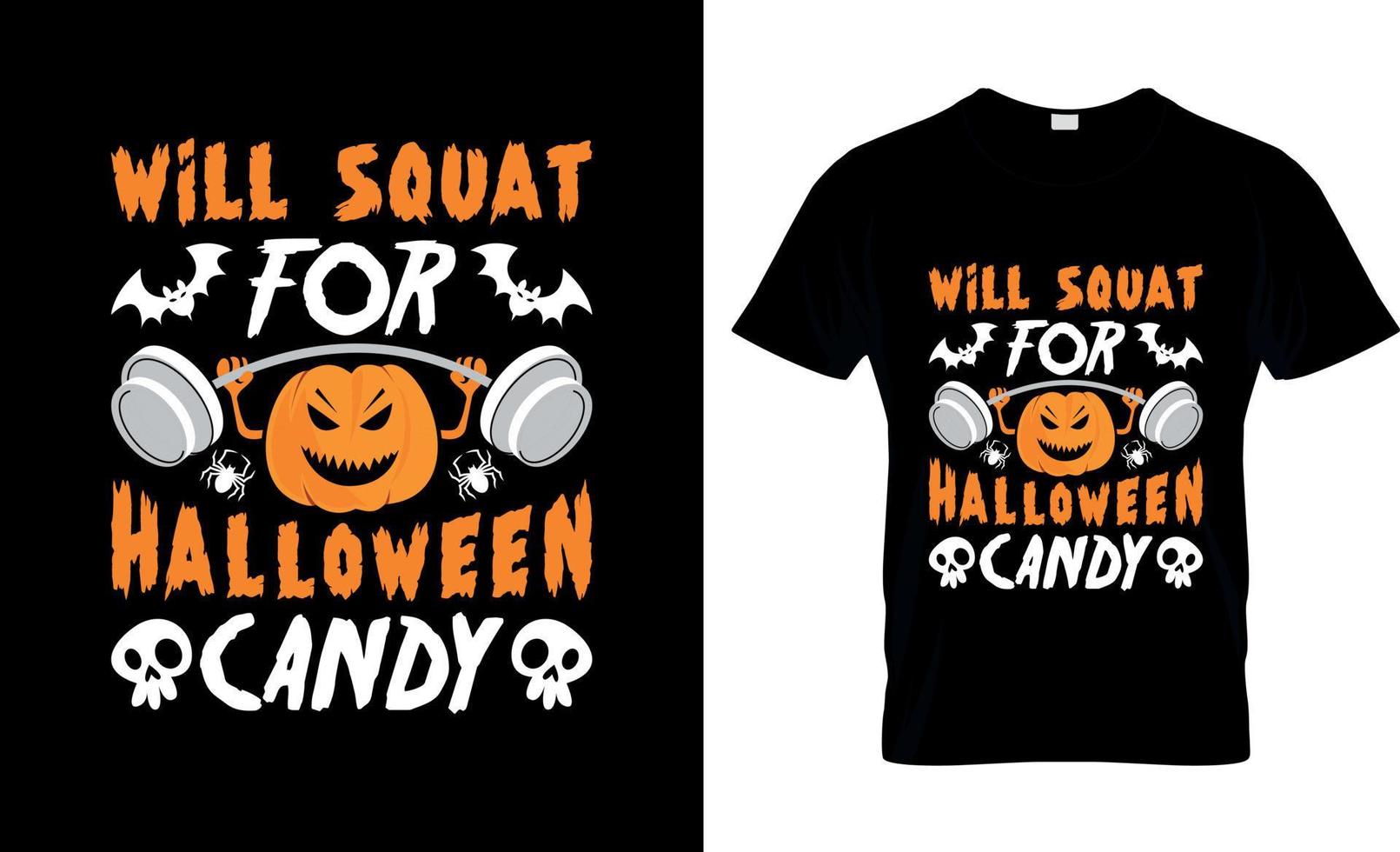 conception de t-shirt d'halloween, slogan de t-shirt d'halloween et conception de vêtements, typographie d'halloween, image vectorielle d'halloween, illustration d'halloween vecteur