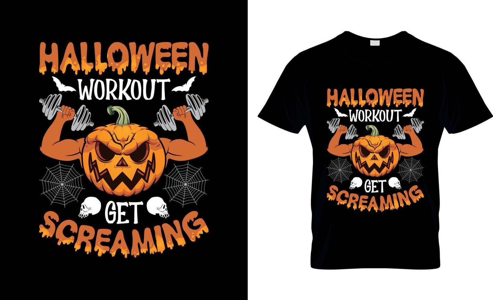 conception de t-shirt d'halloween, slogan de t-shirt d'halloween et conception de vêtements, typographie d'halloween, image vectorielle d'halloween, illustration d'halloween vecteur